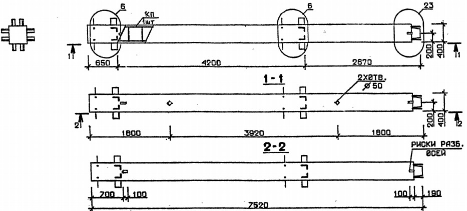 Колонна 2КВ 42.75-4-с Серия 1.020.1-2с/89